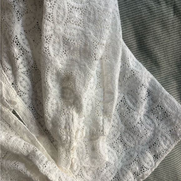 Sezane Ecru Lace Blouse  + Sezane Line Bag - Picture 4 of 8